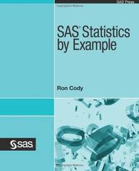 Sas Statistics By Example