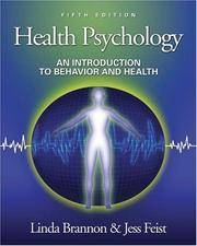 cover of Health Psychology: An Introduction to Behavior and Health