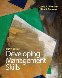 Developing Management Skills (8th Edition) by David A. Whetten, Kim S. Cameron