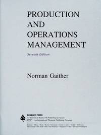 Production and Operations Management