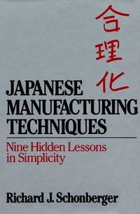 JAPANESE MANUFACTURING TECHNIQUES
