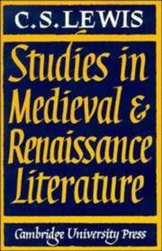 cover of Studies in Medieval and Renaissance Literature
