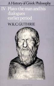 image of A History of Greek Philosophy: Volume 4 Plato: The Man and his Dialogues: Earlier Period