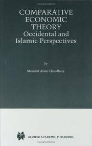 Comparative Economic Theory by Masudul Alam Choudhury - Hardcover - from Cold Books (SKU: 62173022)