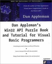 Dan Appleman's Win32 API Puzzle Book and Tutorial for Visual Basic Programmers