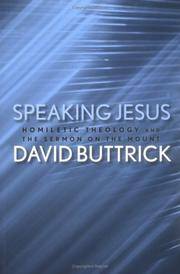 image of Speaking Jesus: Homiletic Theology and the Sermon on the Mount