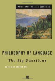 image of Philosophy of Language: The Big Questions (Philosophy: The Big Questions)