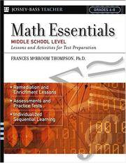 Math Essentials, Middle School Level: Lessons and Activities for Test Preparation (J-B Ed: Test Prep