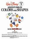 Adventures in Colors and Shapes (Disney's Fun to Learn Library, Volume #3)