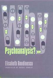 cover of Why Psychoanalysis? (European Perspectives: A Series in Social Thought and Cultural Criticism)