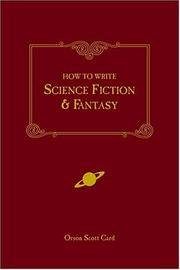 How To Write Science Fiction and Fantasy