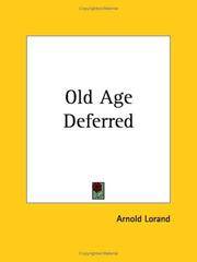 image of Old Age Deferred