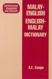 Malay-English/English-Malay Dictionary (Hippocrene Standard Dictionary)