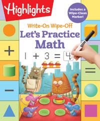 Write-On Wipe-Off Let's Practice Math: Dry Erase Kids Math Workbook Ages 5-7, Write and Wipe...