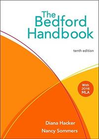 The Bedford Handbook by Sommers, Nancy,Hacker, Diana - 2016-10-07