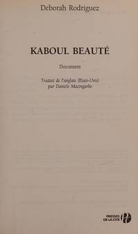 Kaboul BeautÃ�Â© de Deborah Rodriguez