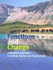 image of Functions and Change: A Modeling Approach to College Algebra and Trigonometry