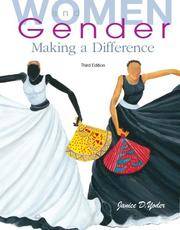 Women And Gender by Janice Yoder by Janice Yoder