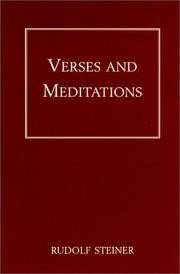 Verses and Meditations de Rudolf Steiner - 1993-01-01