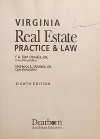 Virginia Real Estate Practice and Law, 8th Edition