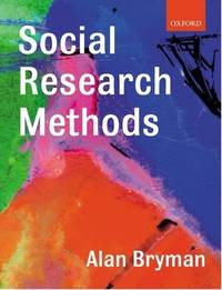 Social Research Methods by Bryman, Alan | Softcover | 2001