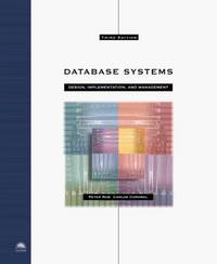 Database Systems : Design, Implementation and Management