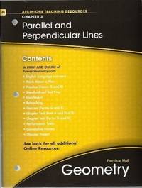 Parallel and Perpendicular Lines, Chapter 3, Geometry, All-in-One Teaching Resources