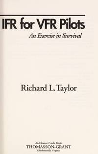 image of Ifr for Vfr Pilots: An Exercise in Survival (Thomasson-Grant Aviation Library)