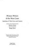 Women Writers of the West Coast Speaking of Their Lives and Careers