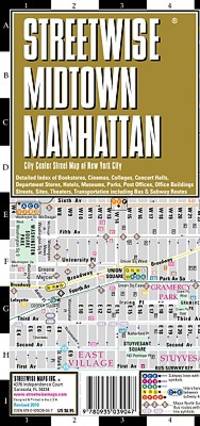 Streetwise Midtown Manhattan Map - Laminated City Street Map of Midtown Manhattan, New York