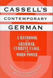 Cassell's Contemporary German: a Handbook of Grammar, Current Usage, and Word Power