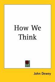 cover of How We Think