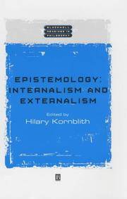 image of Epistemology: Internalism and Externalism