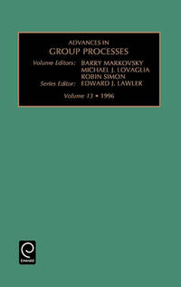 Advances in Group Processes: Volume 13, 1996 (Advances in Group Processes, 13)