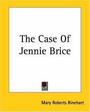 image of The Case of Jennie Brice