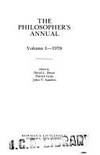 The Philosopher's Annual
