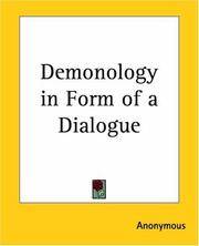 cover of Demonology in Form of a Dialogue