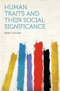 image of Human Traits and Their Social Significance