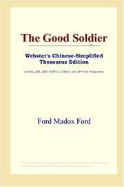image of The Good Soldier (Webster's Chinese-Simplified Thesaurus Edition)