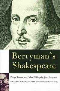 cover of Berryman's Shakespeare