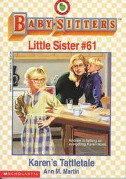 Karen's Tattletale (Baby-sitters Little Sister)