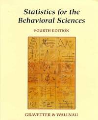 Statistics for the Behavioral Sciences