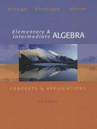 Elementary and Intermediate Algebra (ISBN: 9780321901064)