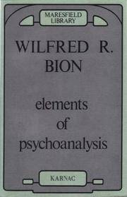 Elements of Psychoanalysis (Maresfield Library)