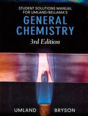 Student Solutions Manual for Umland/Bellama&#039;s General Chemistry by Umland, Jean B.; Bryson, Juliette A - 1999-01-01