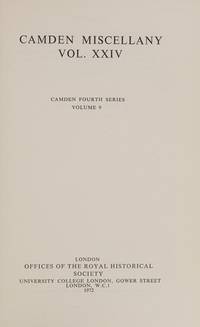Camden Miscellany. Vol. XXIV