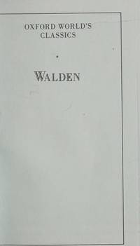 Walden: Oxford World Classics