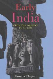 Early India : From Theorigins to A. D. 1300 by Thapar, Romila