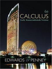 Calculus, Early Transcendentals (6th Edition)
