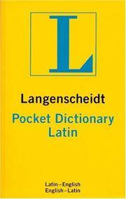Langenscheidt Pocket Latin Dictionary: Latin-English, English- Latin (English and Latin Edition)